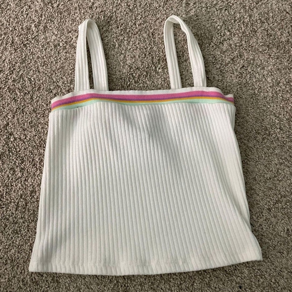 White Forever 21 Tank Top